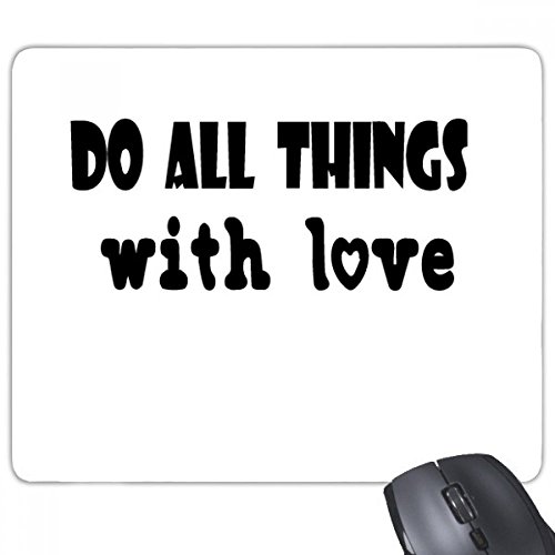 beatChong Englisches Wort Design Sachen mit Liebe Griffige Gummi Mousepad Spiel Büro Mauspad Geschenk von beatChong