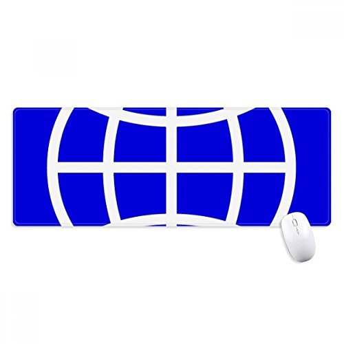 beatChong Erde Blue Square Warnung Mark Griffige Mousepad Große Erweiterte Spiel Büro titched Kanten Computer-Mat Geschenk von beatChong