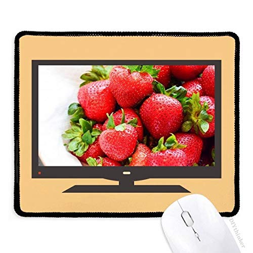 beatChong Frische Erdbeeren Rot Obst Bild Computer-Mausunterlage Griffige Gummi Mousepad Spiel Büro von beatChong