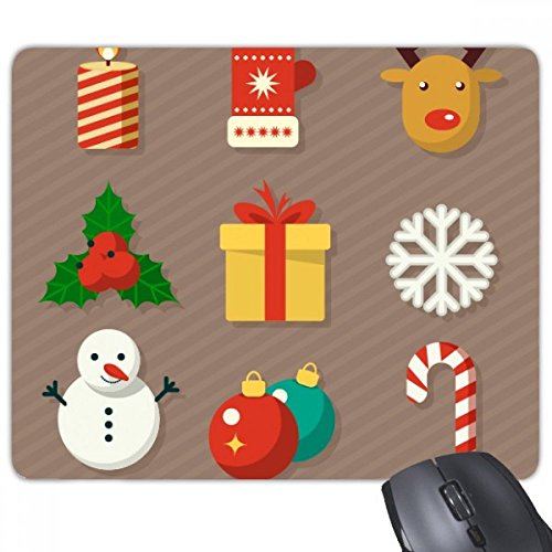 beatChong Frohe Weihnachten Bunte Geschenke Illustration Rectangle Griffige Gummi Mousepad Spiel Mauspad Geschenk von beatChong