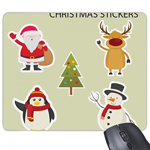 beatChong Frohe Weihnachten Schneemann-Festival Illustration Rectangle Griffige Gummi Mousepad Spiel Mauspad Geschenk von beatChong