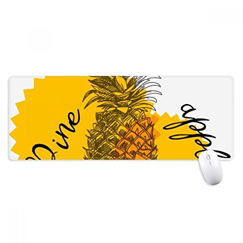 beatChong Gelb Ananas Zeichnung Obst Griffige Mousepad Große Erweiterte Spiel Büro titched Kanten Computer-Mat Geschenk beatChong Gelb Ananas Zeichnung Obst Griffige Mousepad Große Erweiterte Spiel Büro titched Kanten Computer-Mat Geschenk von beatChong