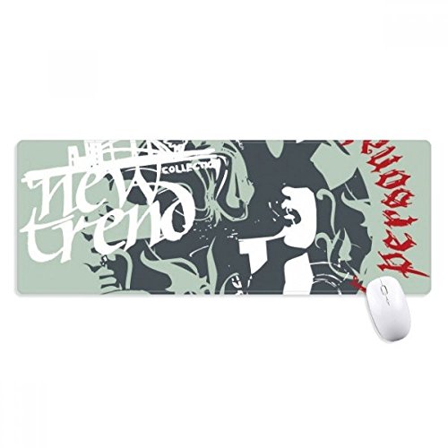 beatChong Graffiti Street New Trend Design-Muster Griffige Mousepad Große Erweiterte Spiel Büro titched Kanten Computer-Mat Geschenk von beatChong