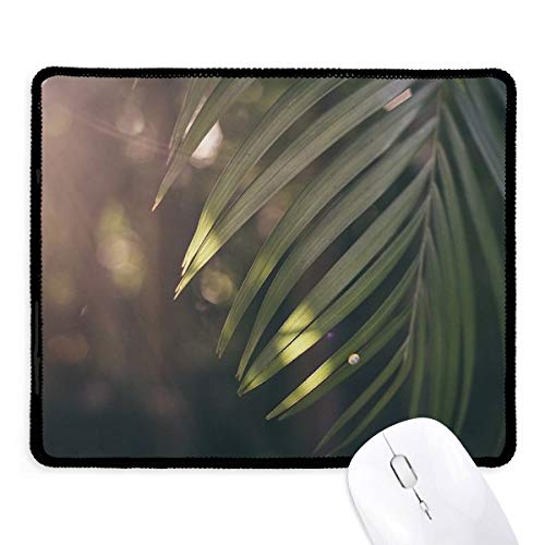 beatChong Grünes Blatt Pflanze Bild Natur Griffige Mousepad Spiel Büro Schwarz genähte Kanten Geschenk von DIYthinker