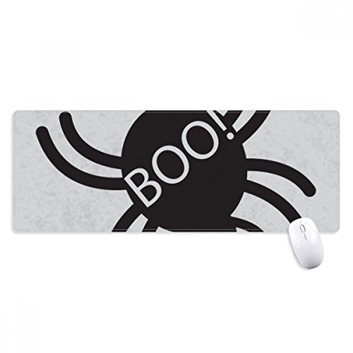 beatChong Halloween Black Spider Griffige Mousepad Große Erweiterte Spiel Büro titched Kanten Computer-Mat Geschenk von beatChong