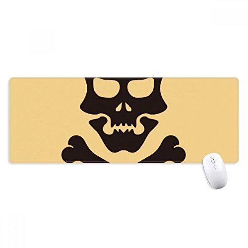 beatChong Halloween-Schädel-Knochen Griffige Mousepad Große Erweiterte Spiel Büro titched Kanten Computer-Mat Geschenk von beatChong