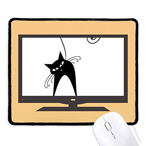 beatChong Halloween Schwarze Katzen-Liebhaber-Tierkunst-Silhouette Computer Mouse Pad Anti-Rutsch-Gummi Mousepad Spiel Büro von beatChong