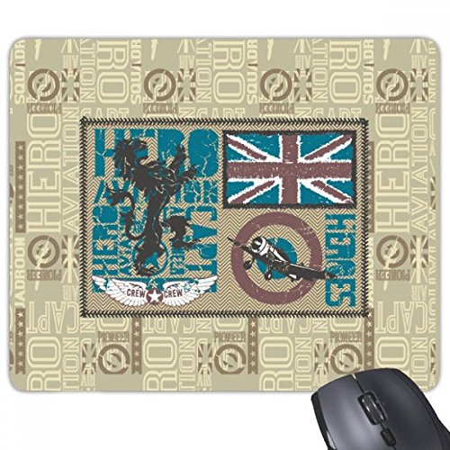 beatChong Held Capt Lion Flag Rectangle Griffige Gummi Mousepad Spiel Mauspad Geschenk von beatChong