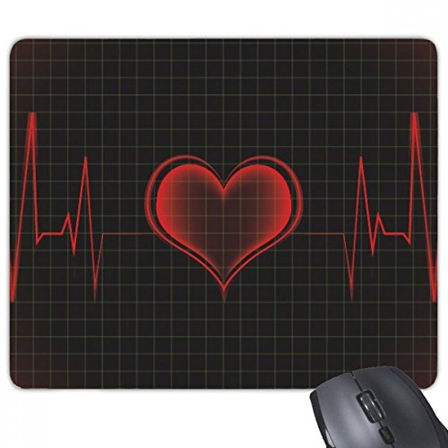 beatChong Herz Elektrokardiogramm Design Non-Rutsch-Gummi Mousepad Spiel Büro Mauspad Geschenk von beatChong
