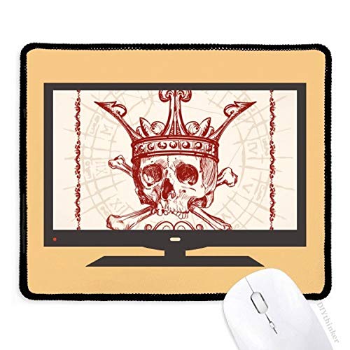 beatChong Herz-Spaten Red Crown Skeleton Poker-Karten-Computer Mouse Pad Anti-Rutsch-Gummi Mousepad Spiel Büro von beatChong