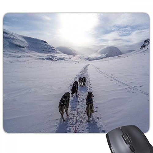 beatChong Hund Tier Schnee Husky Bild Griffige Gummi Mousepad Spiel Büro Mauspad Geschenk von beatChong