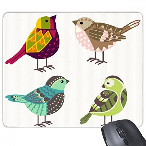 beatChong Illustration Lovely Birds Farbe Muster Rechteck Griffige Gummi Mousepad Spiel Mauspad Geschenk von beatChong