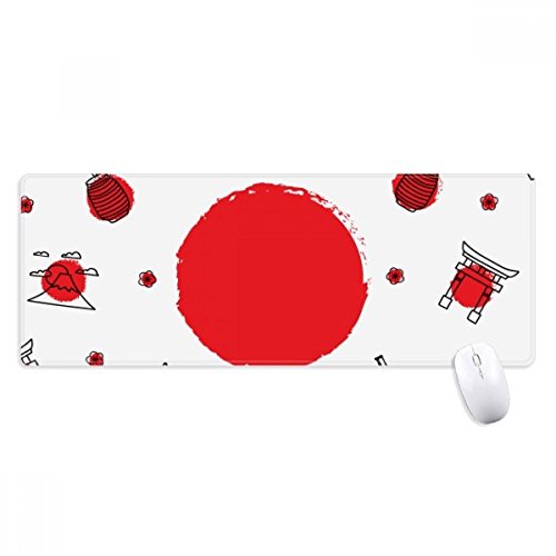 beatChong Japan Kultur Nationalflagge Laterne Griffige Mousepad Große Erweiterte Spiel Büro titched Kanten Computer-Mat Geschenk von beatChong