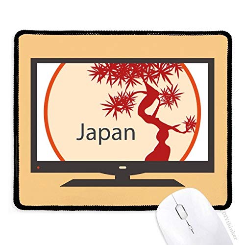 beatChong Japan Kultur Rote Baum-Muster Computer-Maus-Pad Anti-Rutsch-Gummi Mousepad Spiel Büro von beatChong