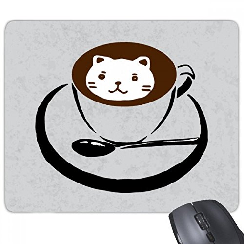 beatChong Kaffeetasse Illustration Schöne Katzen-Muster Anti-Rutsch-Gummi Mousepad Spiel Büro Mauspad Geschenk von beatChong