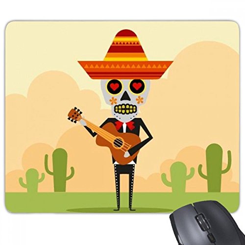 beatChong Kaktus-Schädel-Spielen der Gitarre Mexiko Happy The Day of The Dead Illustration Rectangle Griffige Gummi Mousepad Spiel Mauspad Geschenk beatChong Kaktus-Schädel-Spielen der Gitarre Mexiko Happy The Day of The Dead Illustration Rectangle Griffige Gummi Mousepad Spiel Mauspad Geschenk von beatChong