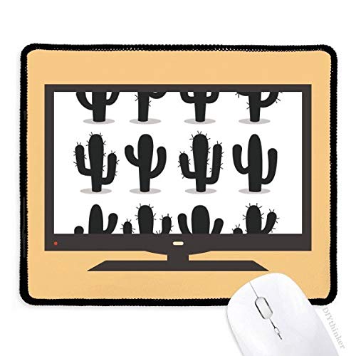 beatChong Kaktus Silhouette Pflanze Sukkulente Muster Computer Mouse Pad Anti-Rutsch-Gummi Mousepad Spiel Büro von beatChong