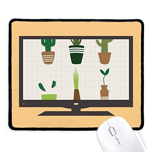 beatChong Kaktus Topfpflanze Sukkulente Computer Mouse Pad Anti-Rutsch-Gummi Mousepad Spiel Büro von beatChong