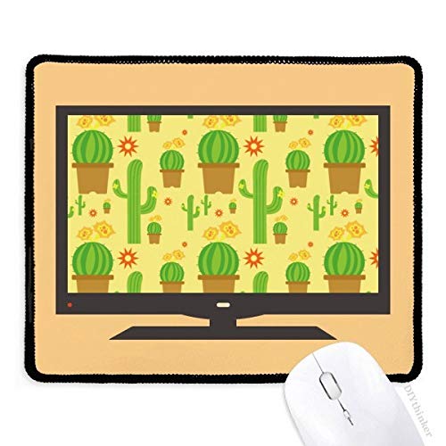beatChong Kaktus Topfpflanze Sukkulente Muster Computer Mouse Pad Anti-Rutsch-Gummi Mousepad Spiel Büro von beatChong