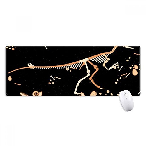 beatChong Knochen Schwarz Kleine Dinosaurier Griffige Mousepad Große Erweiterte Spiel Büro titched Kanten Computer-Mat Geschenk von beatChong