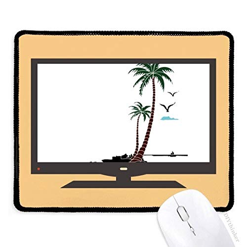 beatChong Kokosnuss-Baum Wolke Seagulls Strand Computer Mouse Pad Anti-Rutsch-Gummi Mousepad Spiel Büro von beatChong