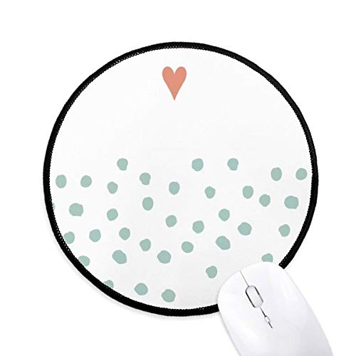 beatChong Liebe Abstrakte Pflanzen-Kunst-Muster Runde Griffige Mousepads Schwarz genähte Kanten Spiel Büro-Geschenk von beatChong