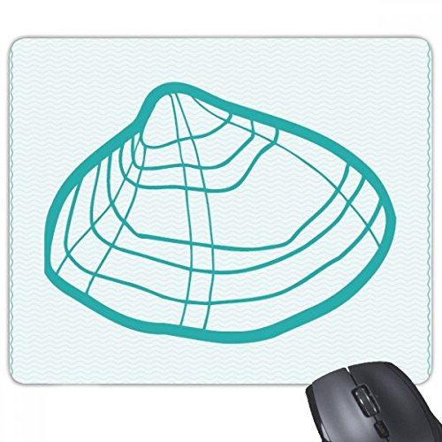 beatChong Marine Life Scallop Grün Illustration Griffige Gummi Mousepad Spiel Büro Mauspad Geschenk von beatChong