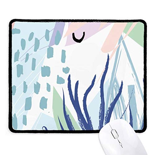 beatChong Meer Pflanze Abstrakt Pflanzen Kunst Muster Griffige Mousepad Spiel Büro Schwarz genähte Kanten Geschenk von beatChong