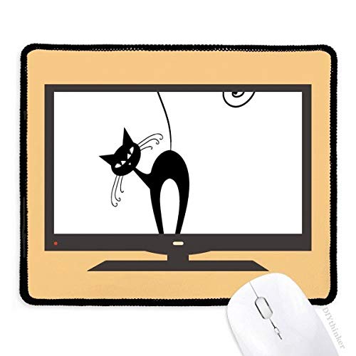 beatChong Neigekopf Schwarze Katze Halloween Animal Silhouette Computer Mouse Pad Anti-Rutsch-Gummi Mousepad Spiel Büro von beatChong