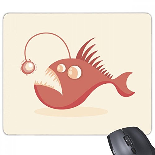 beatChong Netter Karikatur-Laterne Fisch Illustration Griffige Gummi Mousepad Spiel Büro Mauspad Geschenk von beatChong