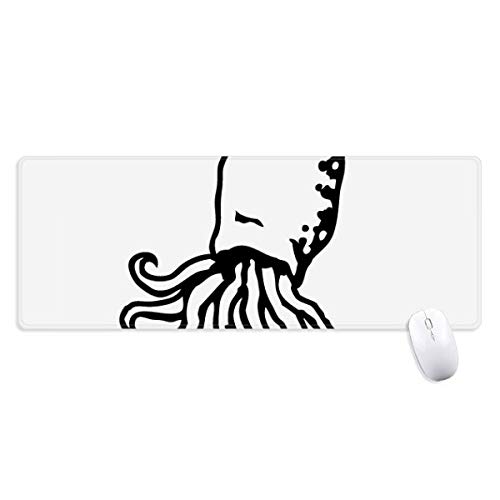 beatChong Octopus Marine Life Cartoon Illustration Griffige Mousepad Große Erweiterte Spiel Büro titched Kanten Computer-Mat Geschenk von beatChong