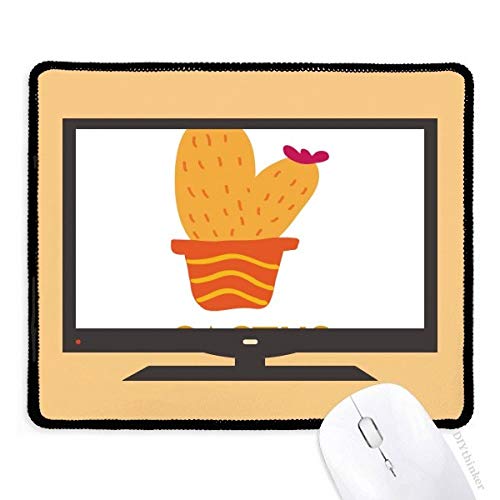 beatChong Orange Kaktus Topfpflanze Sukkulente Computer Mouse Pad Anti-Rutsch-Gummi Mousepad Spiel Büro von beatChong