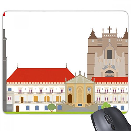 beatChong Portugal Coimbra Größere Sehenswürdigkeit Gebäude Rechteck Griffige Gummi Mousepad Spiel Mauspad Geschenk von beatChong
