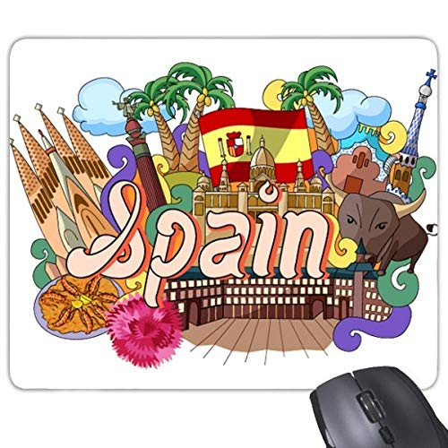 beatChong Prado Meeresfrüchte Spanien Graffiti Rectangle Griffige Gummi Mousepad Spiel Mauspad Geschenk von beatChong