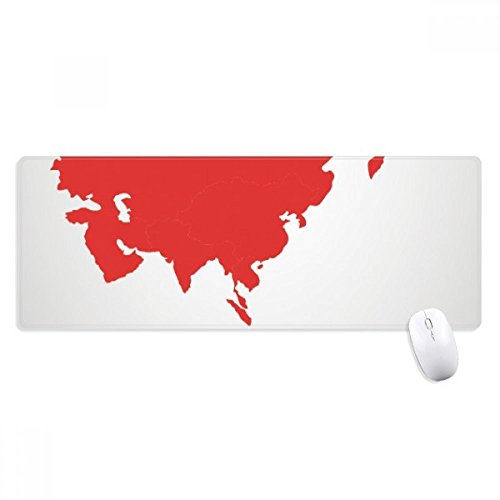 beatChong Red Asien Illustration Karte Muster Griffige Mousepad Große Erweiterte Spiel Büro titched Kanten Computer-Mat Geschenk von beatChong