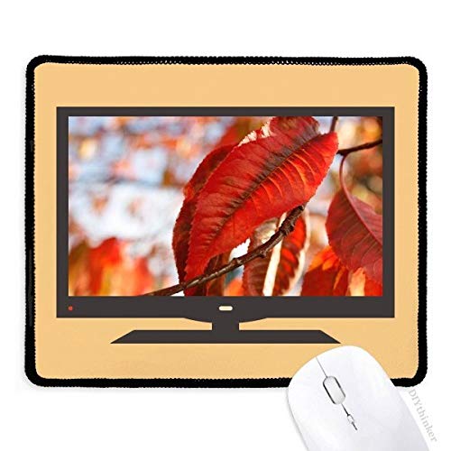 beatChong Red Maple Leaf Pflanze Natur Bild Computer Mauspad Griffige Gummi Mousepad Spiel Büro von beatChong