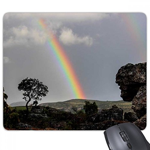 beatChong Regenbogen Forstwissenschaften Natur-Landschaft Rechteck Griffige Gummi Mousepad Spiel Mauspad Geschenk von beatChong