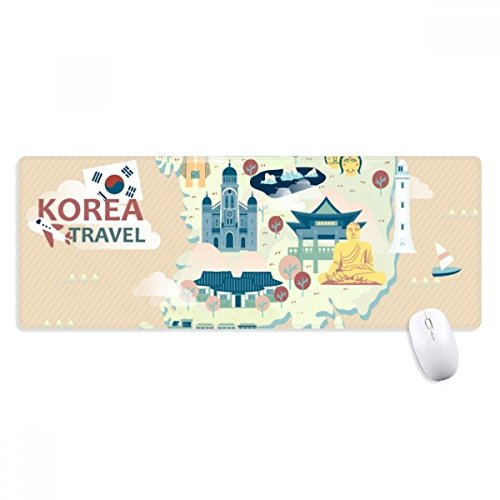beatChong Reisen in Korea Griffige Mousepad Große Erweiterte Spiel Büro titched Kanten Computer-Mat Geschenk von beatChong