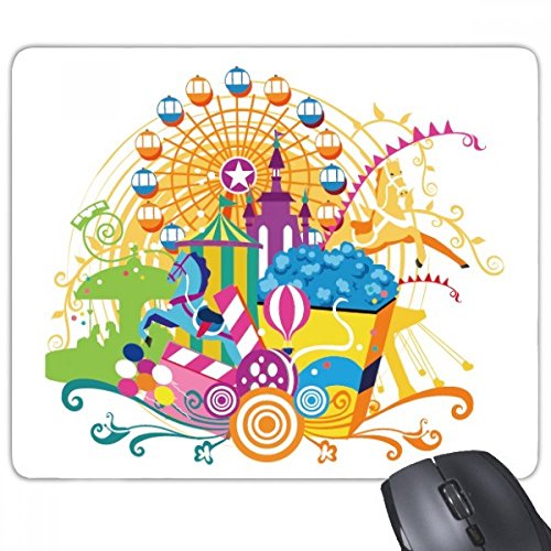 beatChong Riesenrad Schloss Vergnügungspark Griffige Gummi Mousepad Spiel Büro Mauspad Geschenk beatChong Riesenrad Schloss Vergnügungspark Griffige Gummi Mousepad Spiel Büro Mauspad Geschenk von beatChong