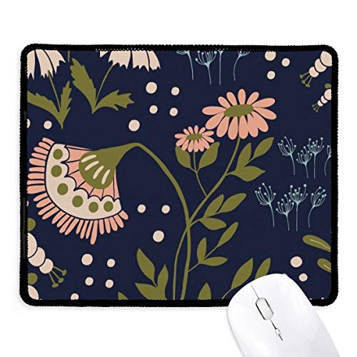 beatChong Rosa Wilde Blume Pflanze Farbe Griffige Mousepad Spiel Büro Schwarz genähte Kanten Geschenk von beatChong