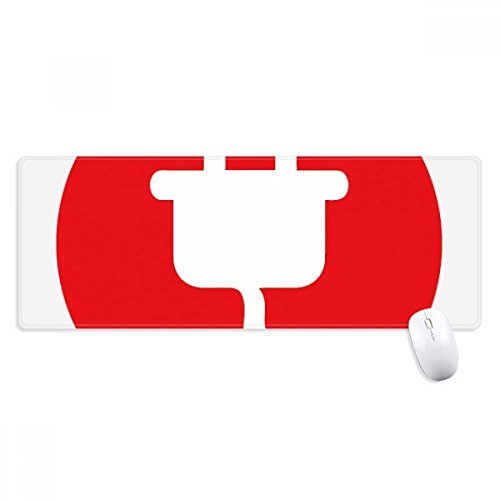 beatChong Rot Stecker Kabel Ladekabel Muster Griffige Mousepad Große Erweiterte Spiel Büro titched Kanten Computer-Mat Geschenk von beatChong