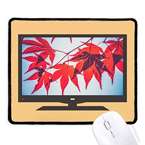 beatChong Rote Ahornblätter Pflanze Natur Bild Computer Mauspad Griffige Gummi Mousepad Spiel Büro von beatChong