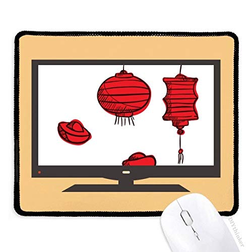 beatChong Rote Laternen chinesischen Jahr des Hahns Computer Mouse Pad Anti-Rutsch-Gummi Mousepad Spiel Büro von beatChong