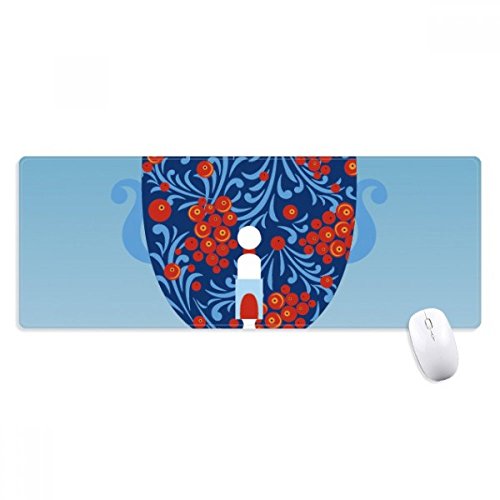 beatChong Russland Nationales Symbol Vase Muster Griffige Mousepad Große Erweiterte Spiel Büro titched Kanten Computer-Mat Geschenk von beatChong