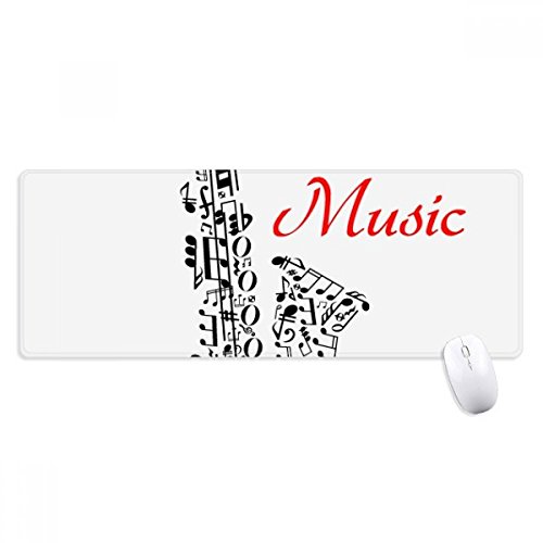 beatChong Sax Klassische Musik Illustrieren Griffige Mousepad Große Erweiterte Spiel Büro titched Kanten Computer-Mat Geschenk von beatChong