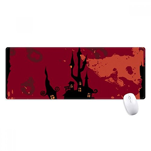 beatChong Schlossgespenst Angst Halloween Kürbis Griffige Mousepad Große Erweiterte Spiel Büro titched Kanten Computer-Mat Geschenk von beatChong