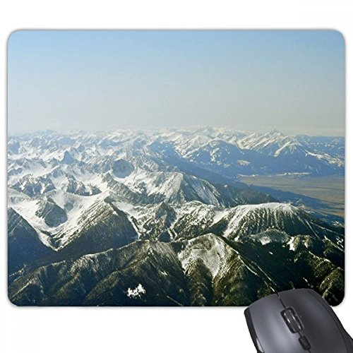 beatChong Schnee-Winter-Gebirge Wald im Freien Himmel Rechteck Griffige Gummi Mousepad Spiel Mauspad Geschenk von beatChong