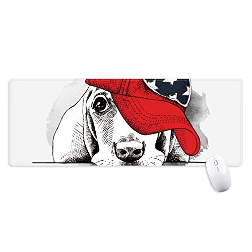 beatChong Schöner Hund Aquarell Kleidung Illustration Griffige Mousepad Große Erweiterte Spiel Büro titched Kanten Computer-Mat Geschenk von beatChong