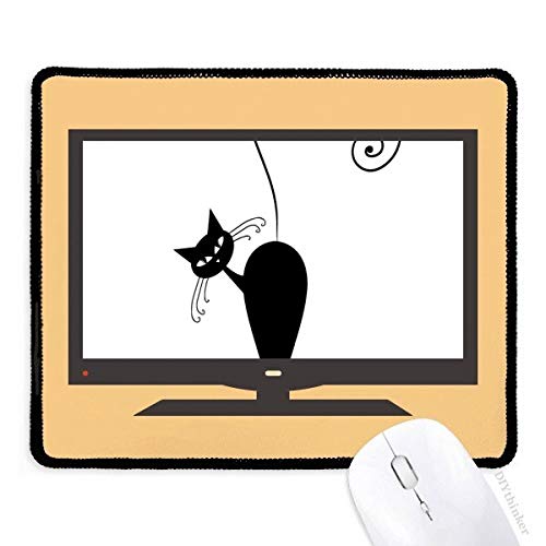 beatChong Schwarze Katzen-Halloween-Tier-Kunst Silhouette Computer Mouse Pad Anti-Rutsch-Gummi Mousepad Spiel Büro von beatChong