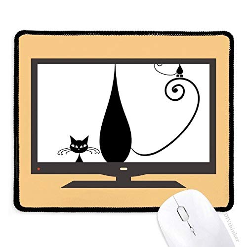 beatChong Schwarze Katzenartige Halloween Animal Silhouette Computer Mouse Pad Anti-Rutsch-Gummi Mousepad Spiel Büro von beatChong